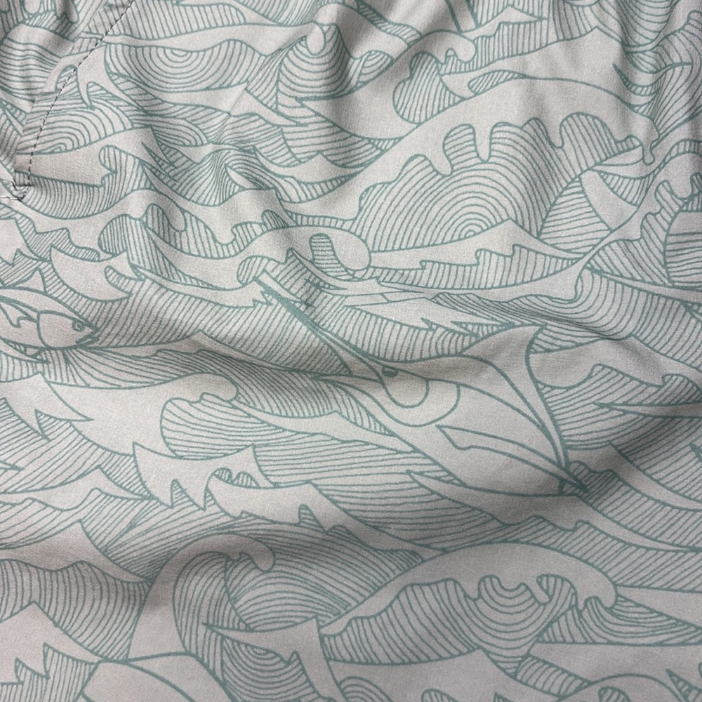 Men’s AFTCO Leafy Green Fishing Swim Trunks Size Small - Picture 2 of 7